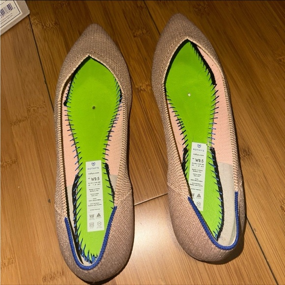 Like New- Rothy’s- Rosé Metallic Point Size 9.5- RARE/H2F - Picture 5 of 9